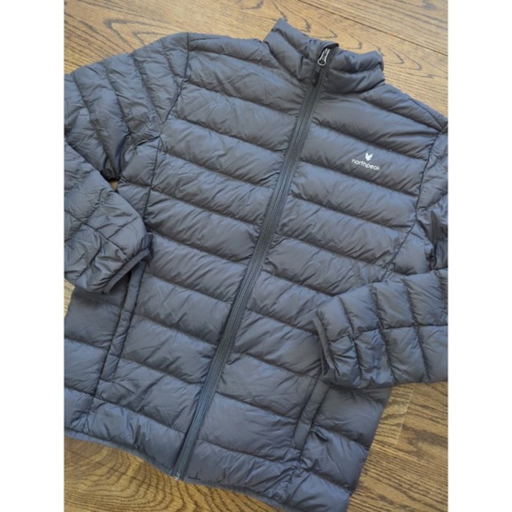 NORTH PEAK Rolf Dun Jakke Black‎ Down Puffer Jacket Coat Men's Sz S Packable